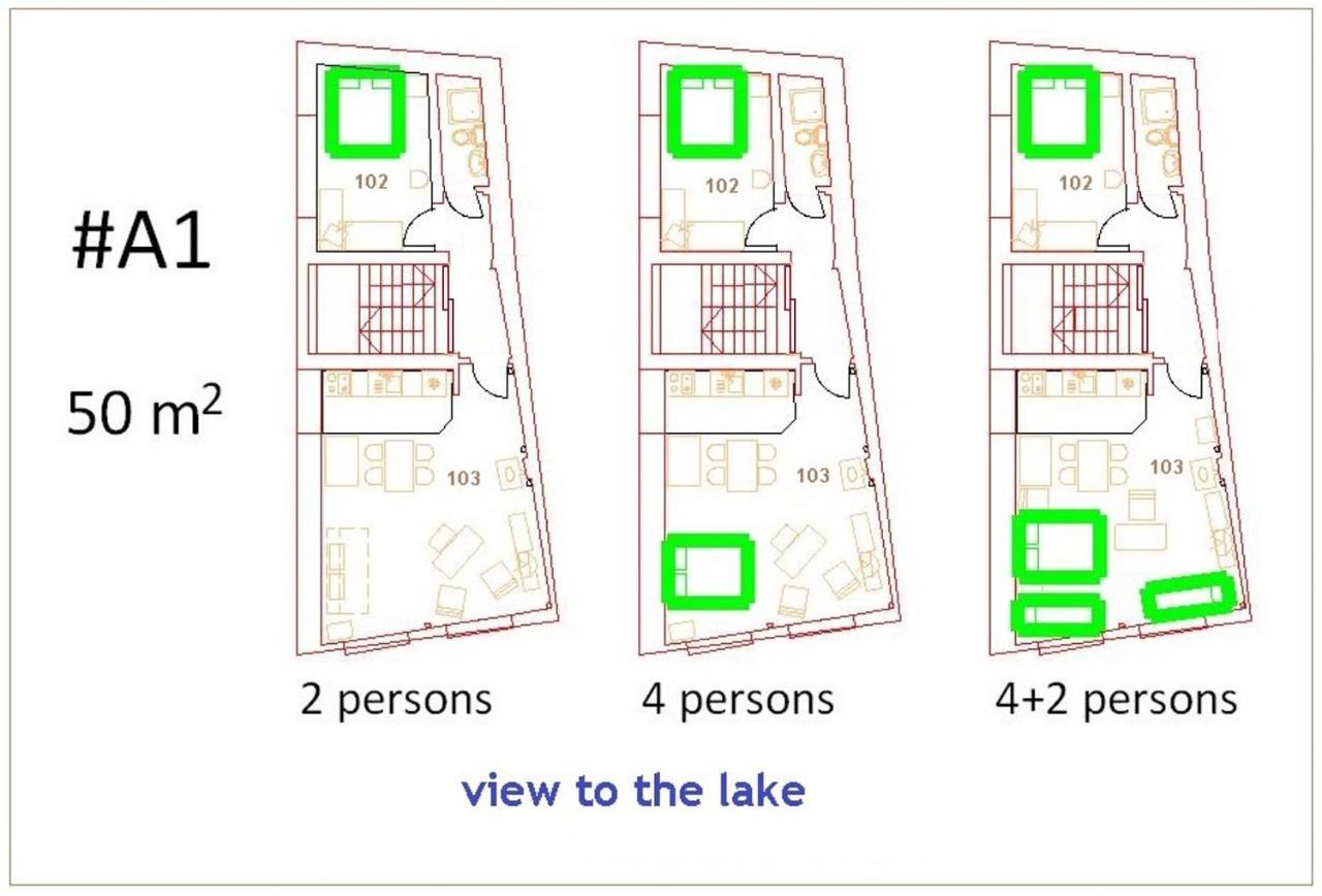 'By The Lake' Apartments Ohrid Esterno foto